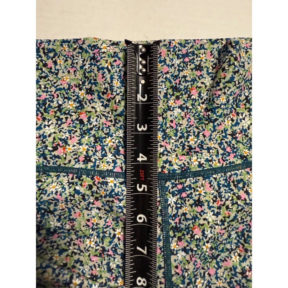 Sage Collective Floral High Rise Biker Shorts XS Multicolor Athletic Yoga Gym - Picture 8 of 9